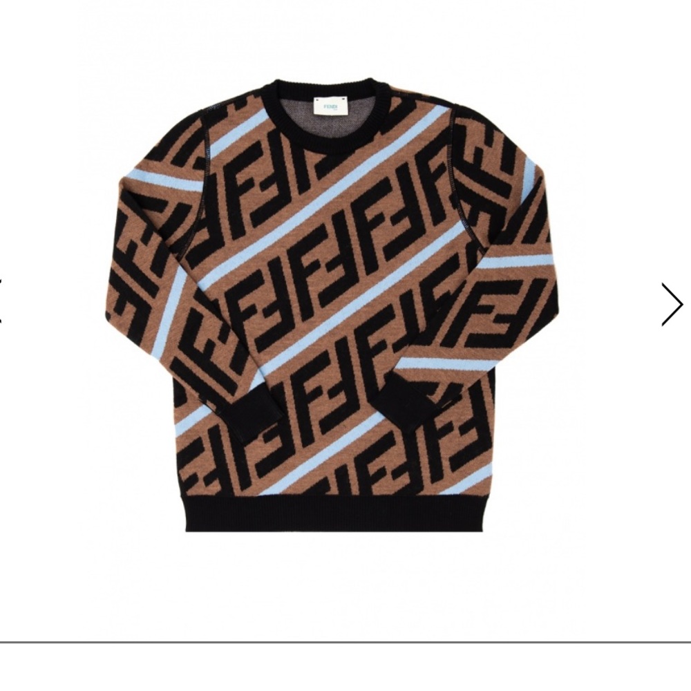 Fendi Kids Intarsia Sweater